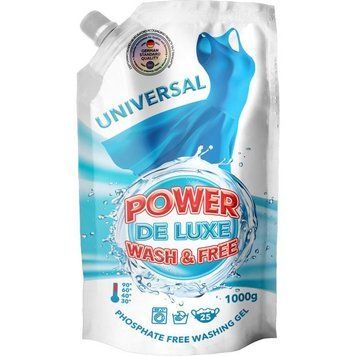 POWER DE LUXE Гель для прання універсальний 1000г (DOYPACK) *2шт. 272718 фото
