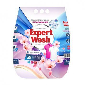 Порошок для прання парфумований "Свіжість квітів" , ТМ "Expert Wash", 3 кг 272721 фото