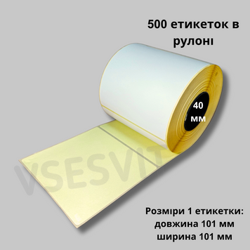 Термоетикетка 1-101х101/40-500   T.Eco 266635 фото