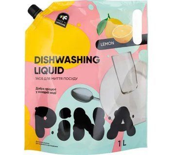 Засіб для миття посуду ТМ "PINA" Lemon 1000 мл дой-пак 272530 фото