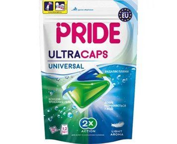 Pride капсулы для стирки ultracaps универсал 14 шт 272726 фото