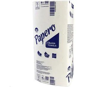 Полотенце бумажное Papero ZZ целлюлозное белое 2-х слой. 160 л 272854 фото