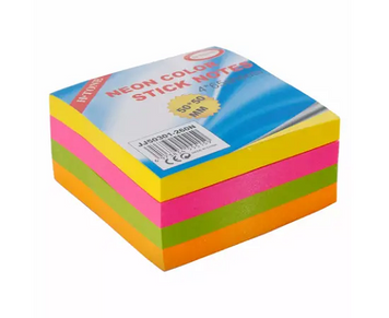 Стікери для нотаток 50*50 мм. 260 арк. 4 кольори по 65 арк.Неон H-Tone (JJ50301-260N) 28639 фото