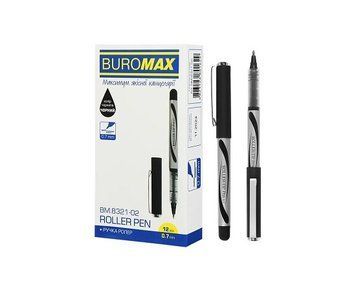 Ручка роллер Buromax 0.7 мм, черный BM.8321-02 273546 фото