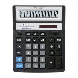 Калькулятор Rebell BDC-712 RD BK. бухгалтерський. 12 р 271650 фото
