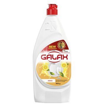 GALAX Концентрированная жидкость для мытья посуды "Лимон" 950 г 272540 фото