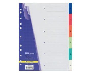 Розділювач цифровий для регистр.Buromax 1-6 BM.3210 271583 фото