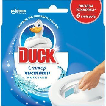 Освежитель Toilet Duck д/туалета (стикер) 6шт. 272691 фото