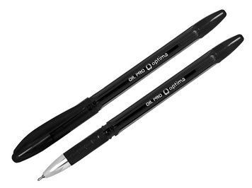 Ручка масляная OPTIMA OIL PRO 0,5мм пишет черным O15616-01 273516 фото