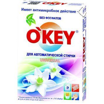 OKEY пральний порошок для ручного прання Universal 400 гр 272707 фото