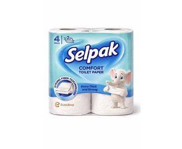 Туалетная бумага Selpak Comfort белая/4 шт 272830 фото